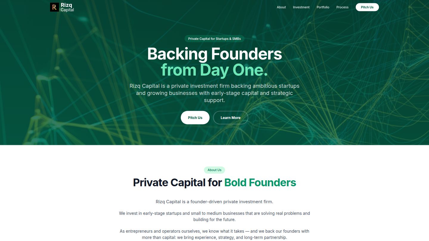 Rizq Capital Website